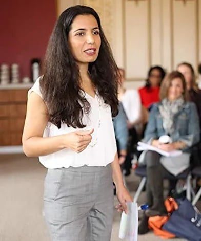 Dr Kalanit Ben-Ari teaching at a couples workshop